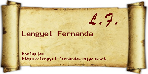 Lengyel Fernanda névjegykártya
